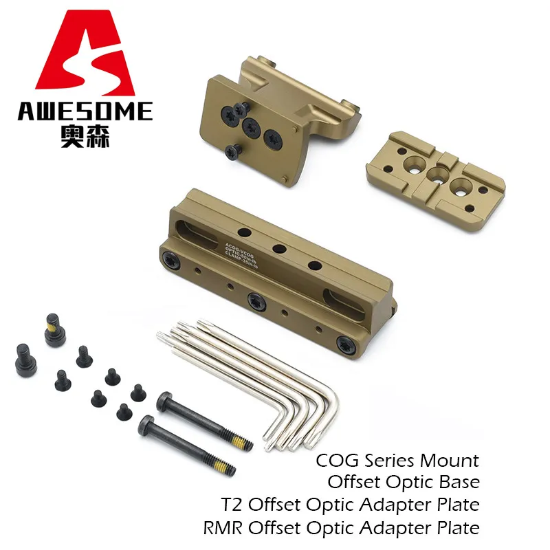 Unity Acog Rmr UNITY ACOG Raised Base with T2 RMR Footprint 45 Degree Slanted Raised ...