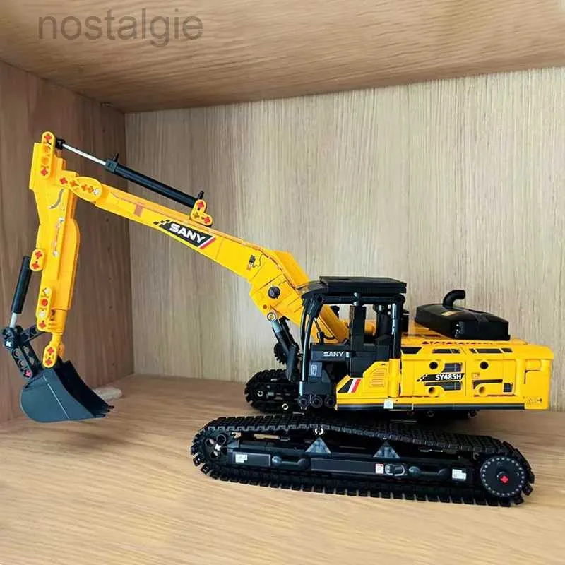 Blocks SEMBO Excavator Building Blocks High-Tech Engineering Cars Truck Bricks Model City Construction Vehicle Toys For Children Gift 240401