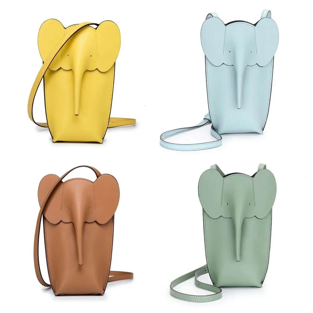 Lady Anagram Elephant Phone Sacs à main de luxe Sacs de créateurs Femmes Cross Body avec bretelles Sacs à main Hommes Fourre-tout en cuir véritable Classique Miroir Qualité Pochette