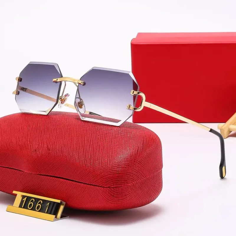 Rimless Rhinestone Sunglasses with Case - Square Retro Metal Frame Amazon.com: mincl Luxury Rhinestone Square Rimless  main image 4