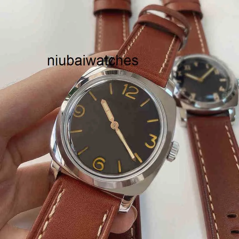 Wysokiej jakości zegarek High Designer męscy luksus 47 mm mechaniczny mechaniczny stal nierdzewna wypolerowana biżuteria ruch Luminous ręczny skóra 5Gen