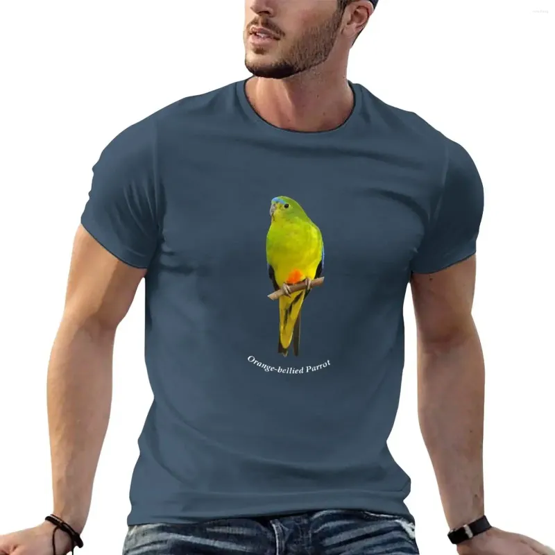 Polo da uomo T-shirt Parrot 6 dal ventre arancione Abbigliamento estetico Tifosi sportivi T-shirt grafiche da uomo