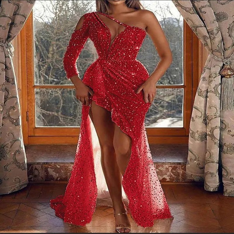 DHgate.com:Shimmering Sequins Plus-Size Long Evening Dress DHgate.com:Shimmering Sequins Plus-Size Long Evening Dress