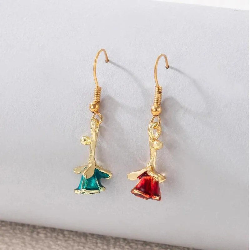 Dangle Earrings Fashion Flower For Girls Cactus Tai Chi Gossip Oil Drop Metal Jewelry17610