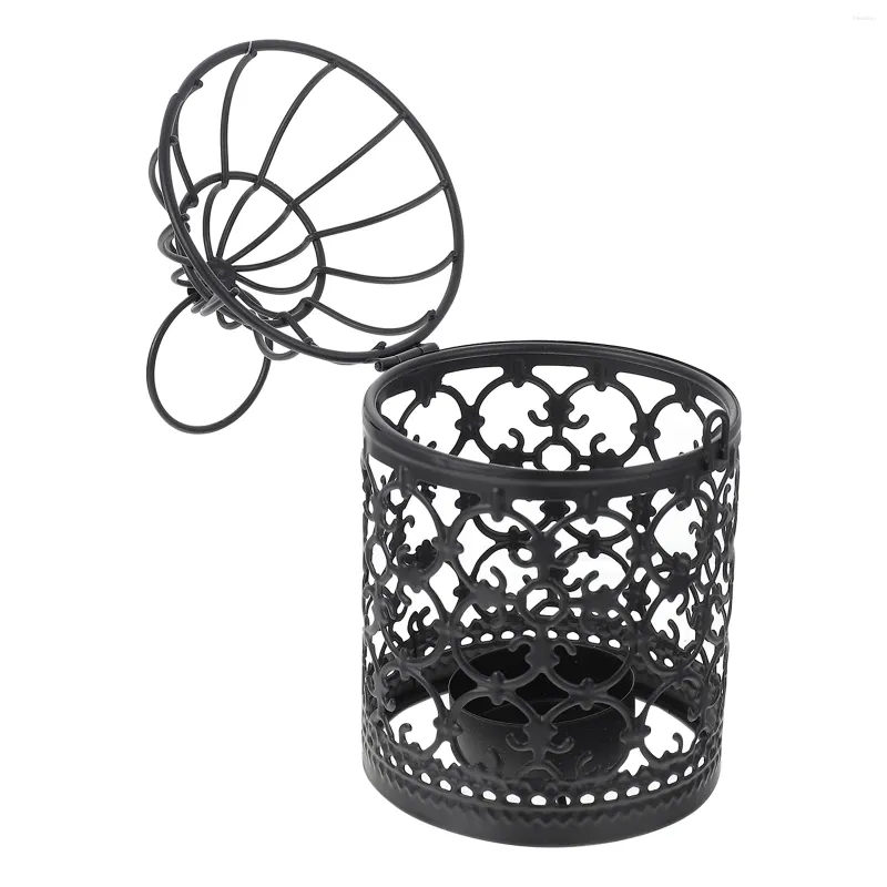 Candle Holders Unique Birdcage Candleholder Table Candlestick Ornament Restaurant Iron
