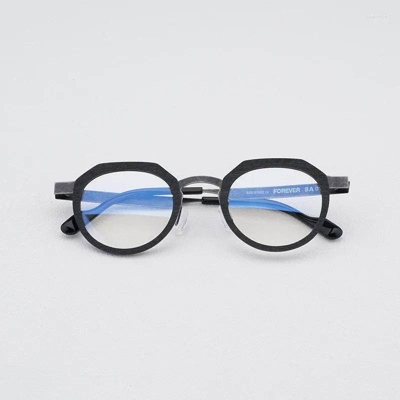 Okulary przeciwsłoneczne ramy japoński styl vintage okrągłe okulary na zawsze okulary mężczyźni