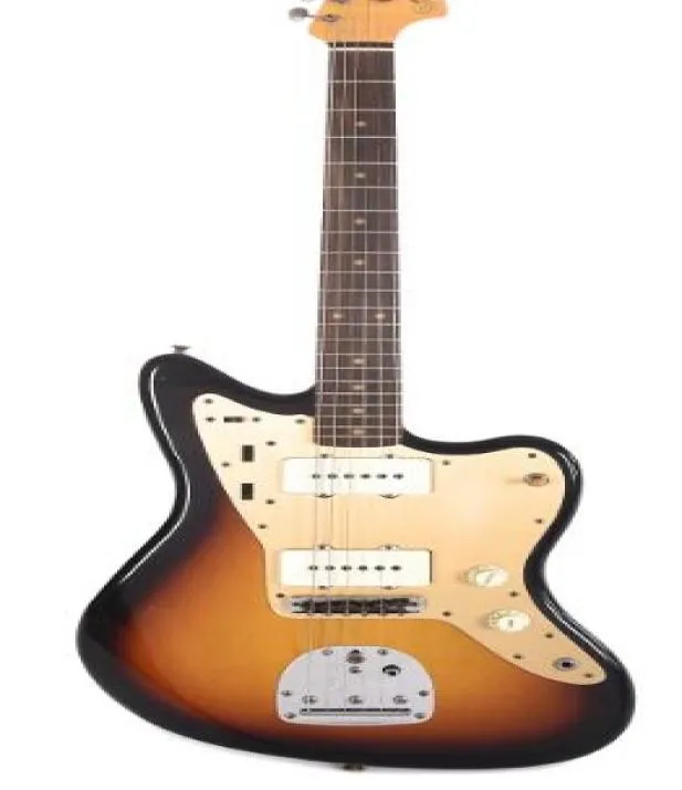 Топ 1959 Jazzmaster Journeyman Faded 3Tone Sunburst электрогитара с широкими звукоснимателями Lollar, корпус из ольхи, янтарный колпачок переключателя Vinta8948614