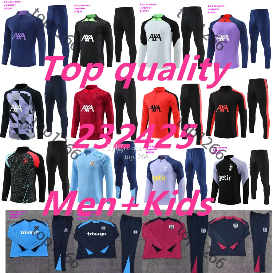 2024 2025 Soccer Tracksuits Men Football Training Suit 23 24 25 MacLiverpo OLFC Train Gakpo Darwin Luis Diaz Arnold Allister Tuta Jacket Kit Men and Kids Survetement