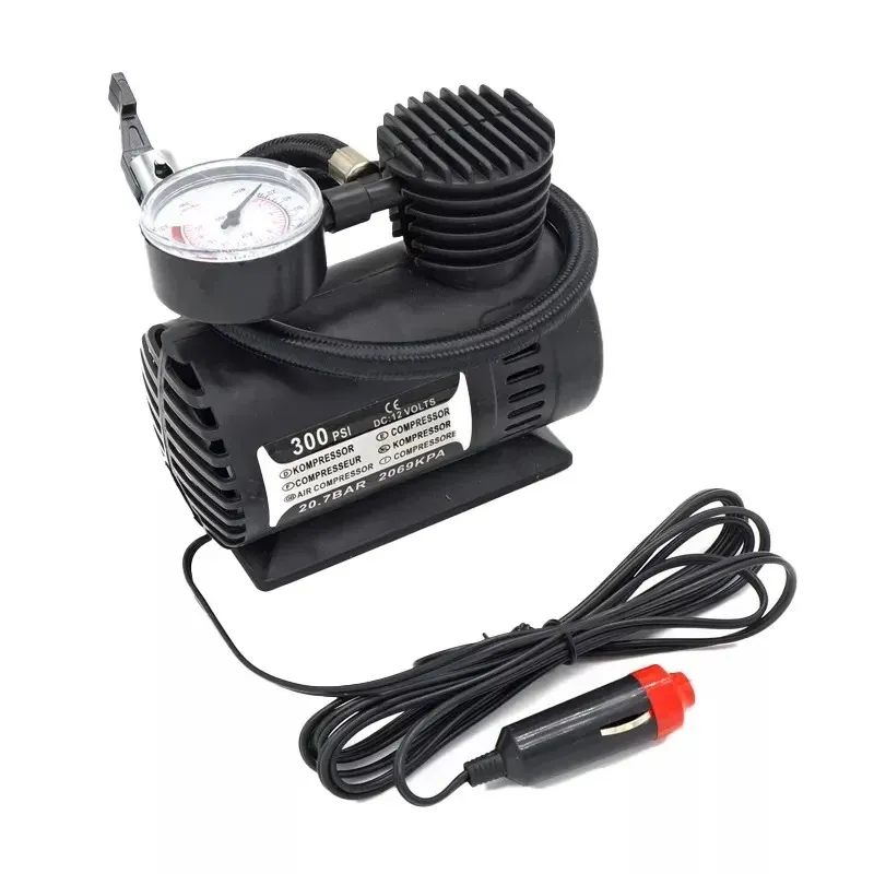 Portable 300psi Car Mini Air Compressor Pump Universal Automobile Tire Tyre Inflator Pump for Bicycle Motorcycle