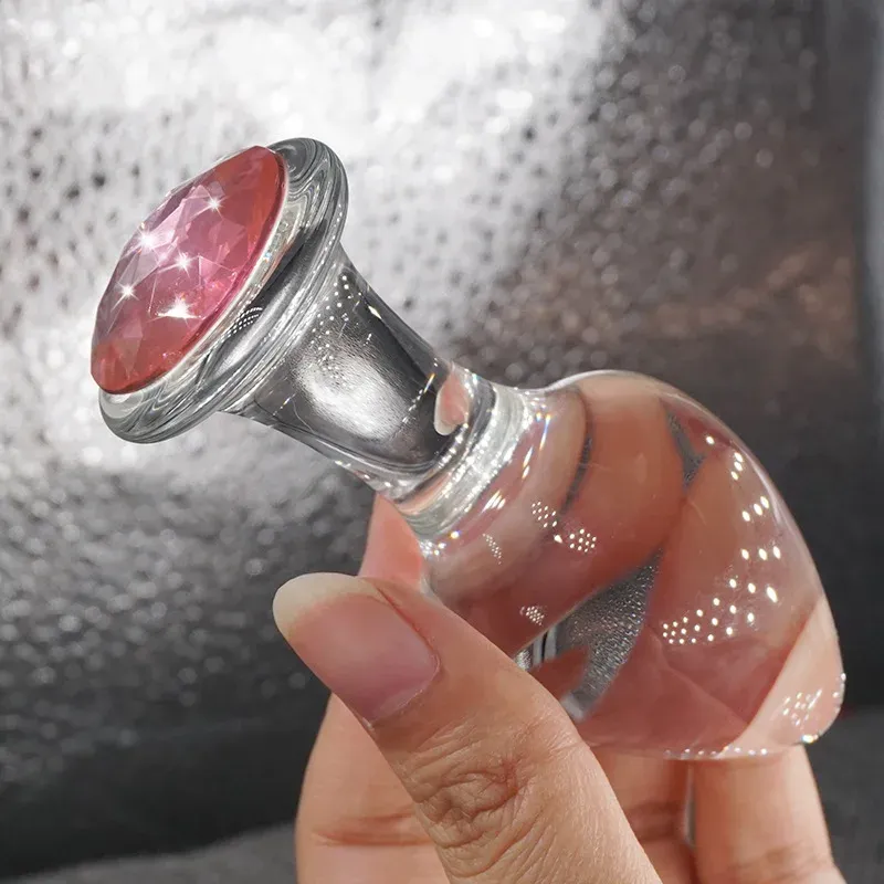 Smooth Touch Crystal Glass Anal Plug - 18+ Adult Toy...