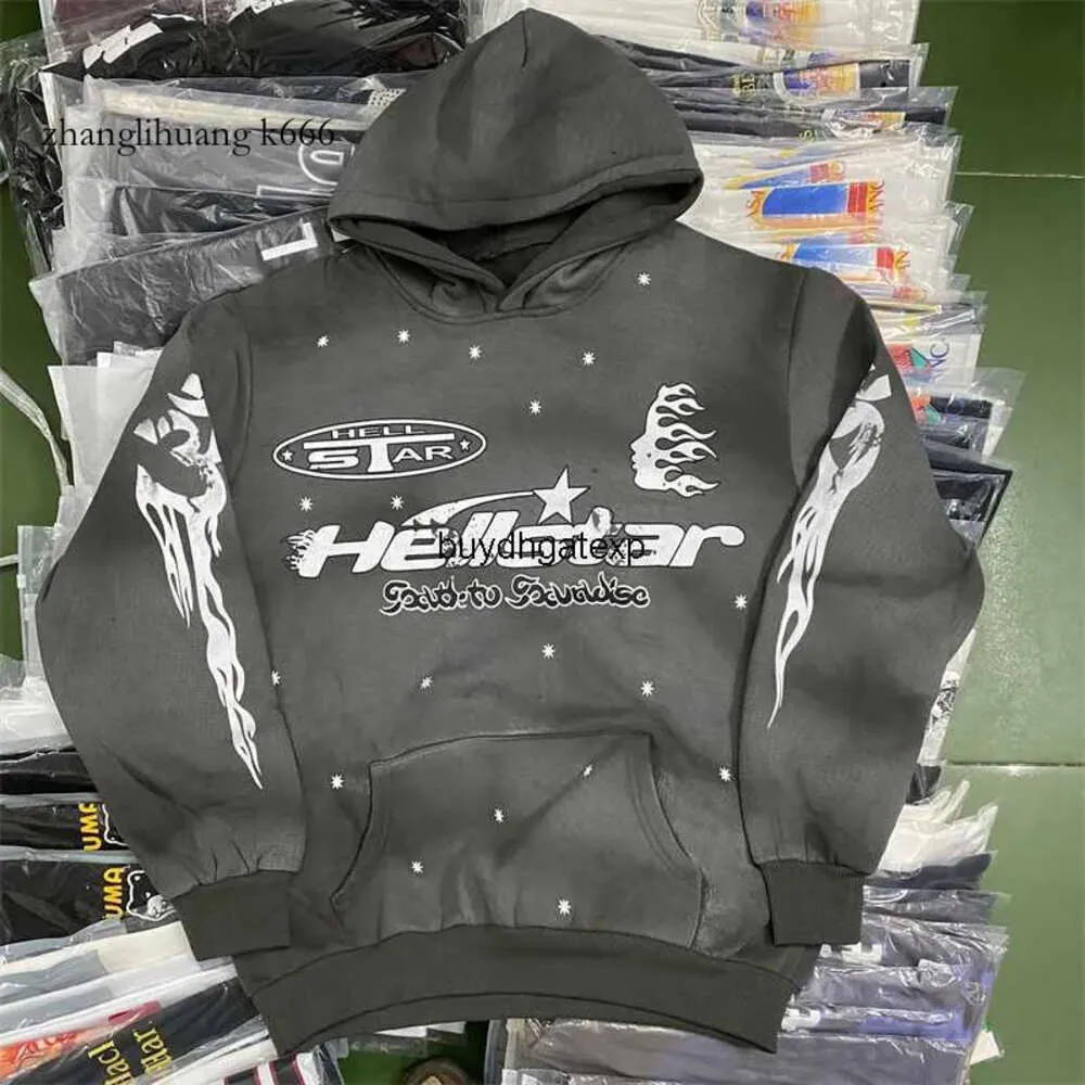 Women's Hoodies CN36 2024 Sweatshirts Hellstar Hoodie High Street Printed Borsted Men's and Sports Overdized