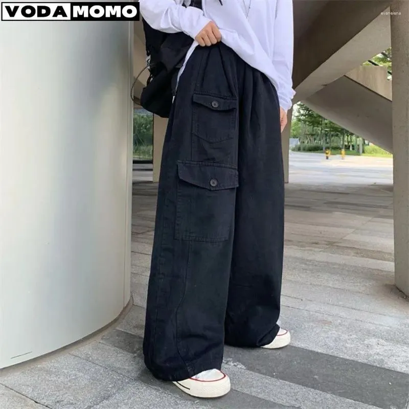 Men's Pants Straight Black Workwear Women Loose Fitting And Fashionable Wide Leg Men Styles Spring Autumn Versatile Casual