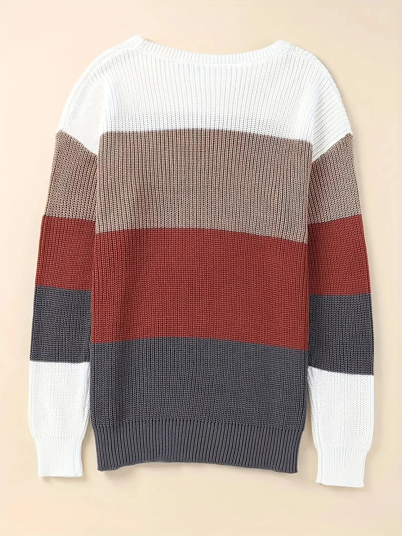 Sudera Elegante Diaria Sudadera Manga Larga GKBK Para Mujer - Cuello En V Holgada Para Otoño E Invierno Ropa Casual Mujer