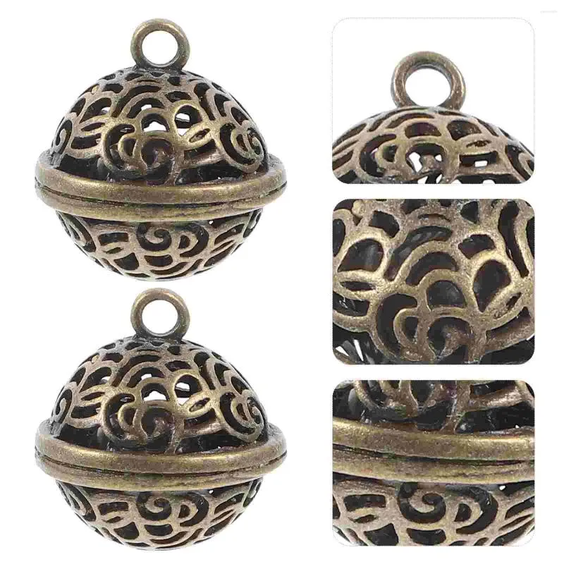 Fontes de festa 5 peças vintage sino pingente sinos pendurado decoração o acessório de metal diy ornamento