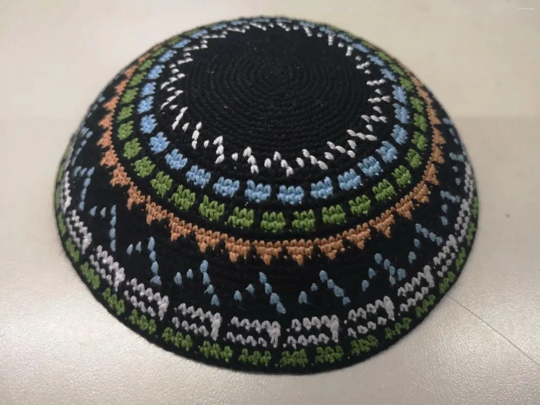 Berets HIGH QUALITY HANDMADE KNITTED YARMULKE KIPPAH KIPPOT SMALL SIZE PRICE PER 2 PIECES