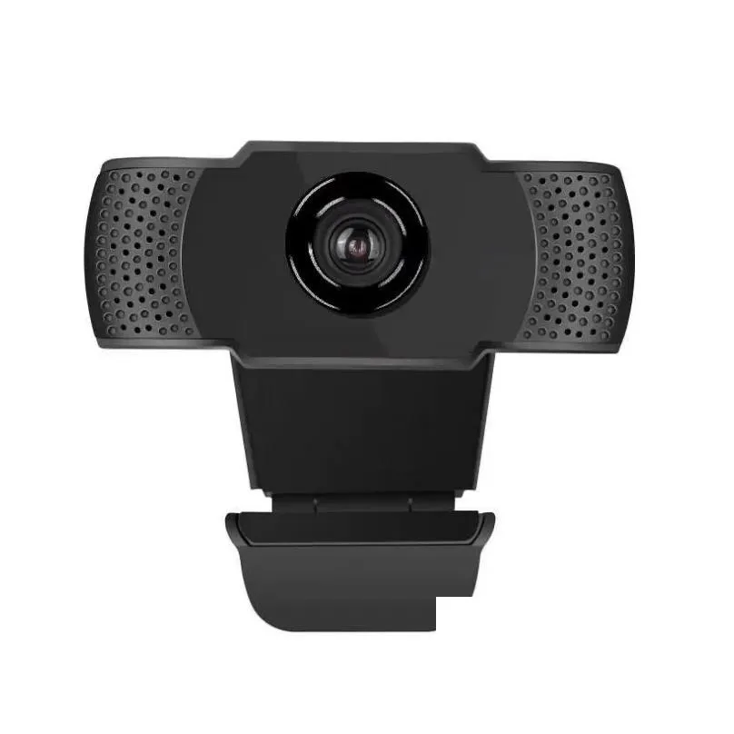 Webbkameror Webcam 1080p HD Web Camera för datorströmning Network Live With Microphone Camara USB Plug Play Widesn Video7040793 Drop D Otmfo