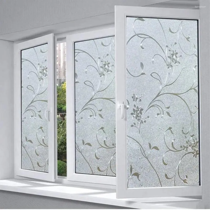 Window Stickers Electrostatic Insulation Translucent Opaque Glue-free Frosted Glass Film Door