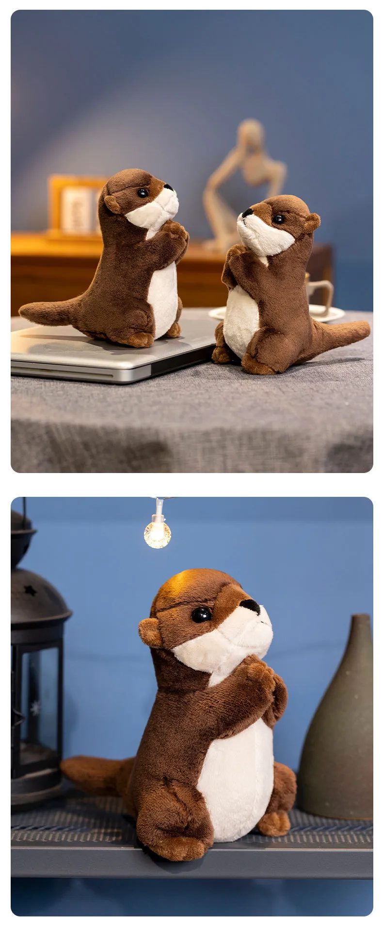2体セット【特賞】カワウソ*Otterオッター 特大ぬいぐるみ 新品 2体セット特賞カワウソ*Otterオッター 特大ぬいぐるみ 下回っ