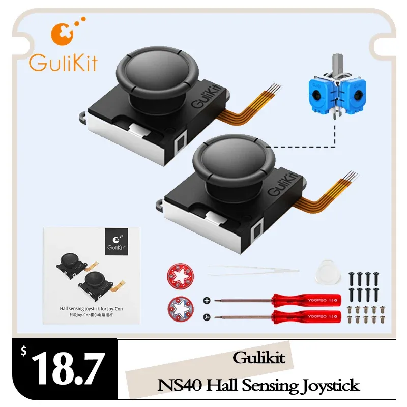 Джойстики Gulikit NS40 Зал чувствительности джойстика для замены Joycon без дрейфующей электромагнитной палочки для nintendo swicth ns oled восстановление