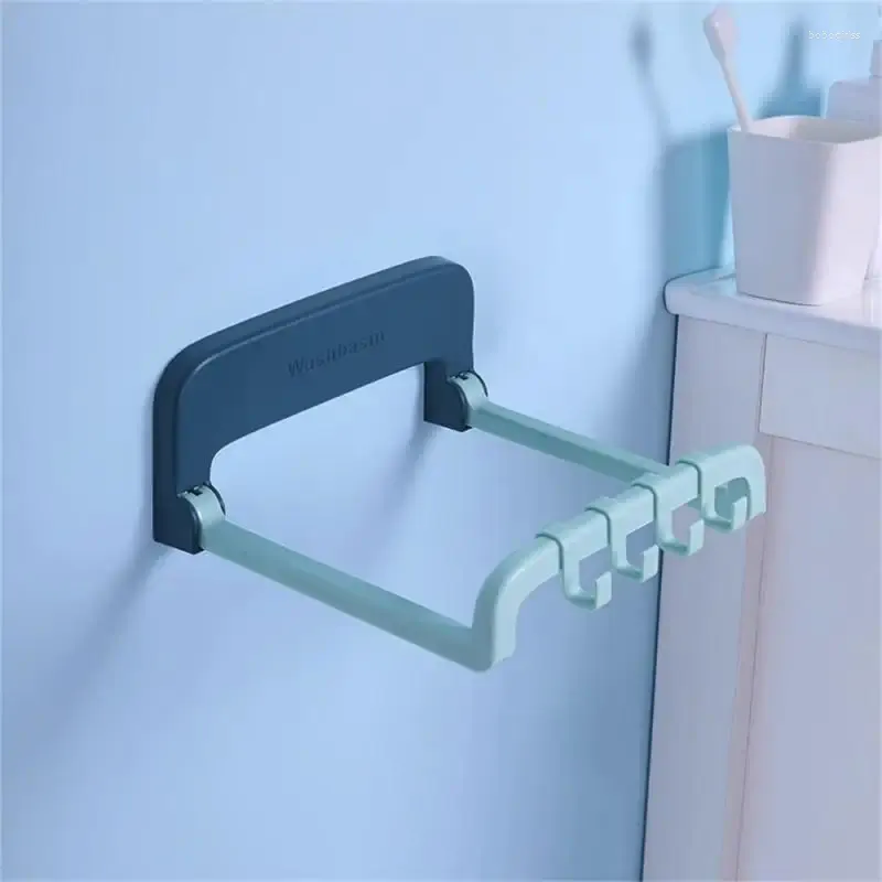 Hooks Home Bathroom Wall-mounted Foldable Hook-free Basin Bracket With Rounded Edges And Corners Storage Rack Multi-Purpose