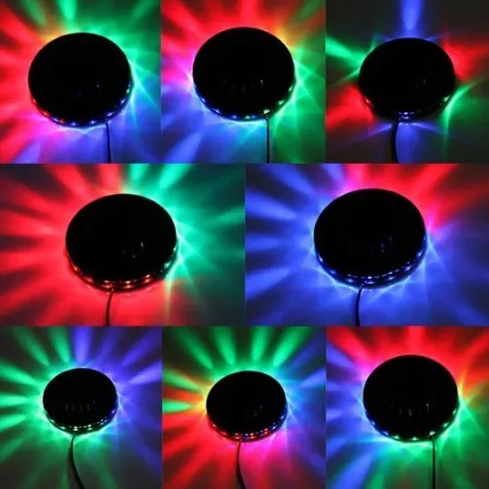 48 LED Mini Auto&Voice-activated Rotating Party Lighting Sunflower LED Lights RGB Disco DJ KTV Stage Lidht