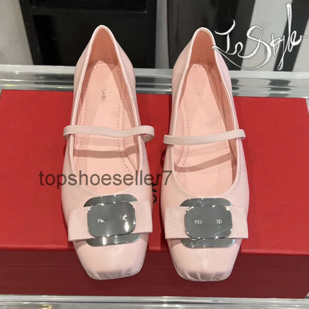 Nieuwe Vara Plate Ballet Flat SF Designer Damesschoenen Roze Loafers Casual Jurk Pak Schoeisel Merk Salvatoity Slip On Maat EUR 35-40