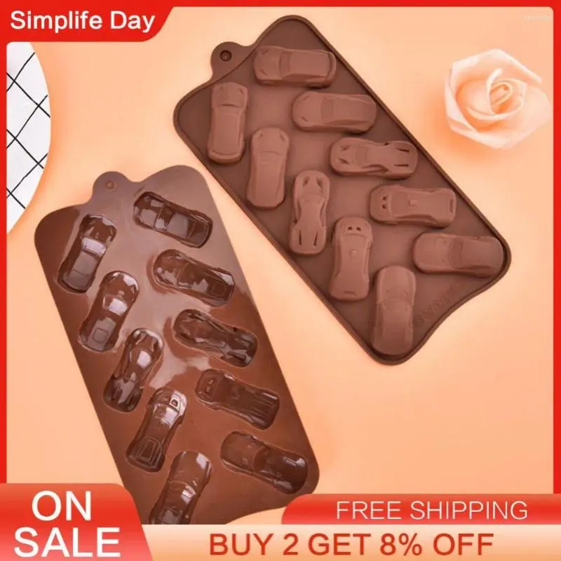 Baking Moulds Racing Mould Ice Tray Silicone Chocolate Mold Kitchen Accessories Candy Easy Demoulding 10 Even Safety