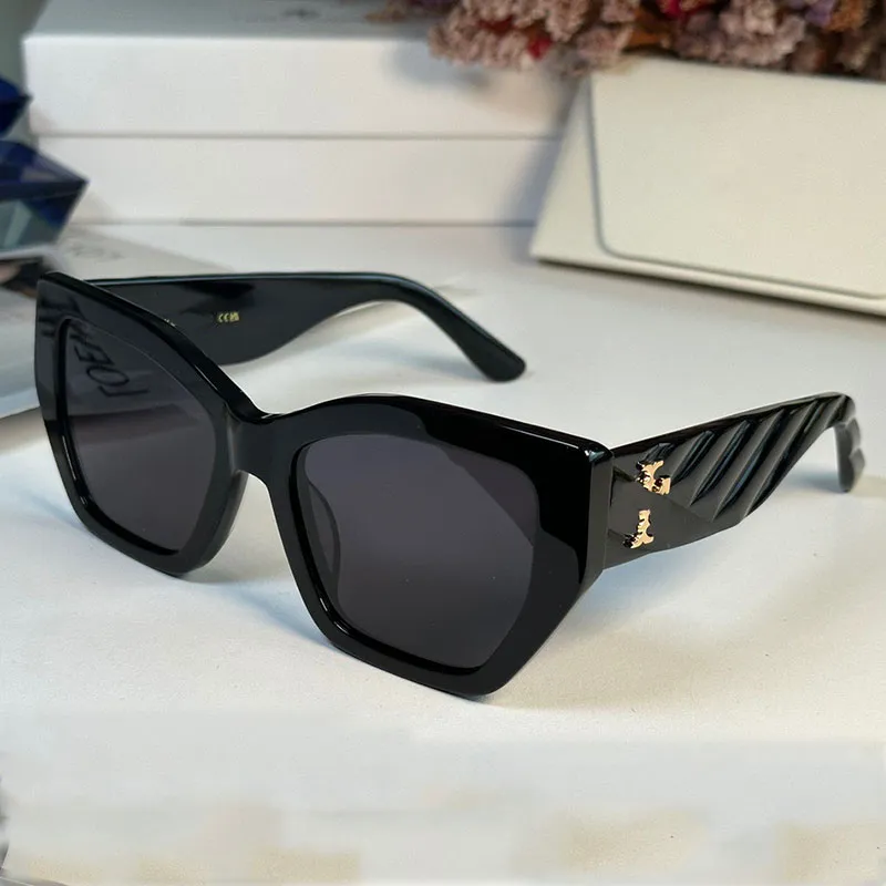 Women Fashion Brand TY7187USunglosses Designed By Womens Designers With Black Large Cat Eye Frames Fashionable Trendy Modern Classic Style