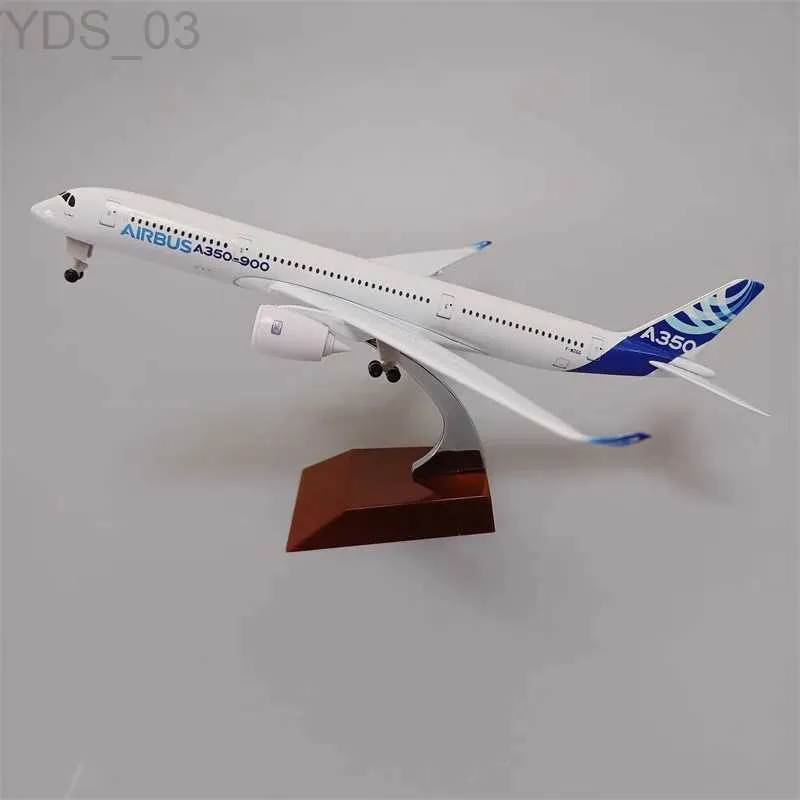 항공기 모들 20cm 합금 금속 모델 프로토 타입 에어 버스 350 A350 Airlines 항공 비행기 모델 비행기 모델 다이 캐스트 항공기 W 랜딩 기어 YQ240401