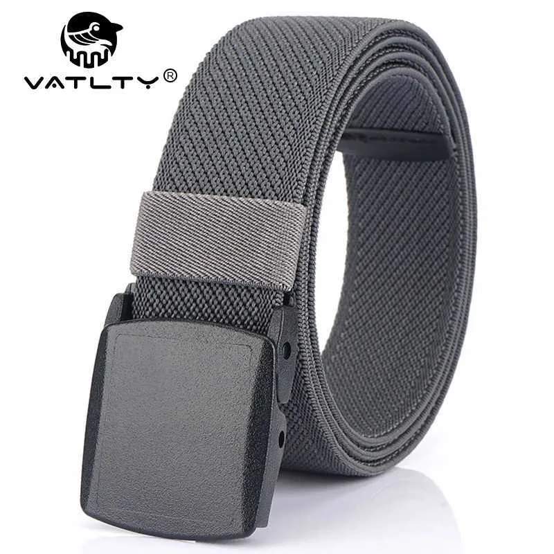 Belts Metal free mens elastic band strong engineering plastic quick release nylon buckle neutral elastic band outdoor girl Q240401