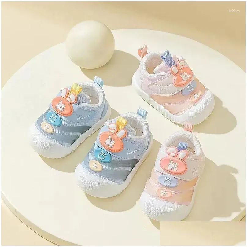 First Walkers Spring And Autumn 0-1-2 Years Old Baby`s Soft-soled Breathable Non-slip Children`s Shoes Baby Toddler