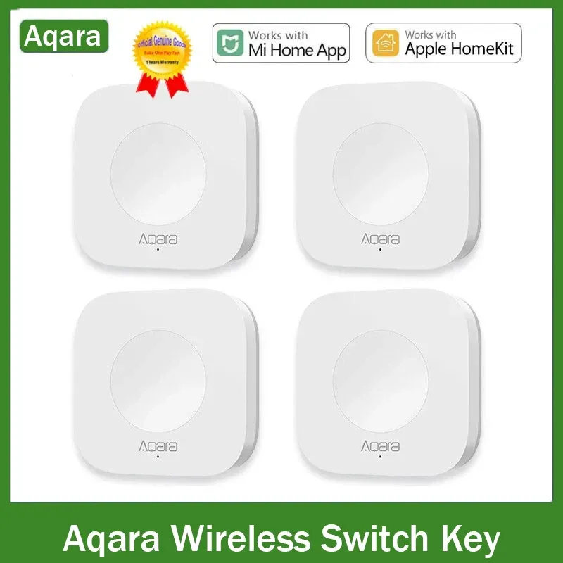 Sterowanie czujnikiem Aqara Smart Wireless Mini przełącznik Zigbee Połączenie zdalne jeden klucz do sterowania Bezpieczeństwo domowe mihome homekit