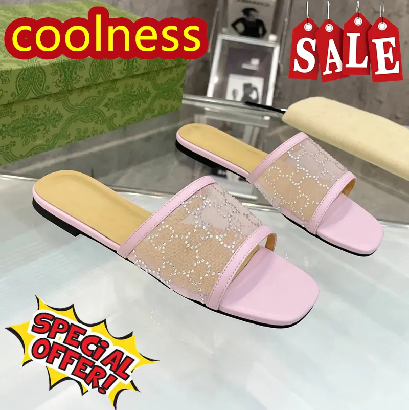 2024 Designer Frauen Neue Stil Hausschuhe Einfarbig Druck Lüften Sandale Haus Slipper High-Heeled Sandale Tragen Strand Sommer flache Coolness Slipper