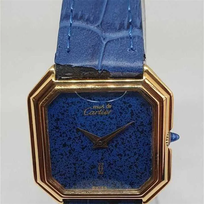 Relógio vintage cartias santos tanque movimento de quartzo unissex deve de 18k ouro 2512 27mm pulseira de aço inoxidável à prova d' água bpy9
