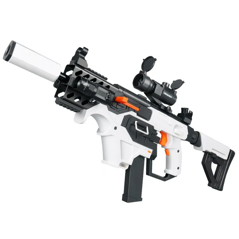 Pistolet Jouet Desert Eagle – Blaster EVA – 50 Balles Mousse, 24 Douilles – Silencieux, Viseur IR, 2 Chargeurs