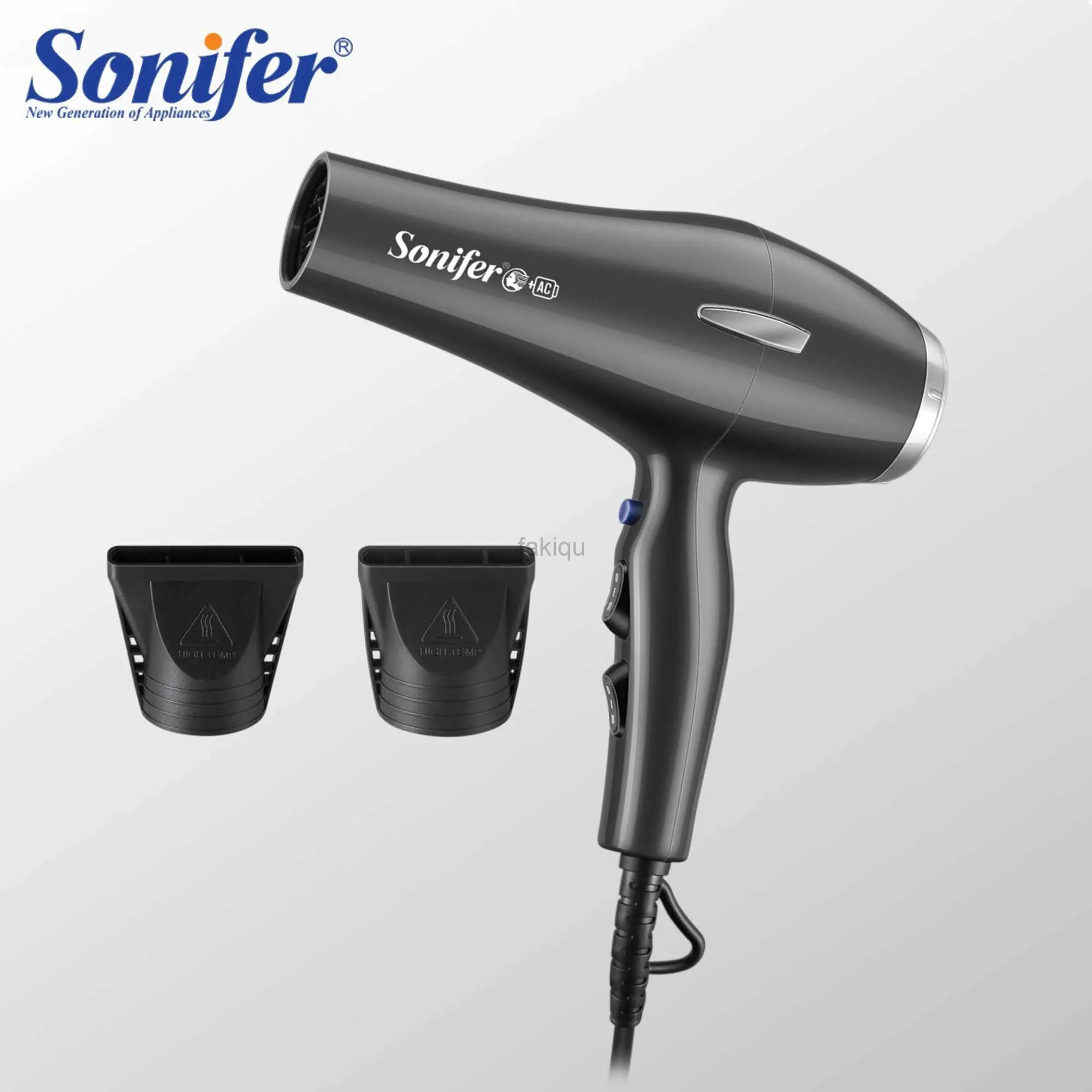 Sèche-cheveux sèche-cheveux professionnels pour ménage 2000w muet muet chaud / froid vent fort sèche-cheveux sèchette portable sonifer 240401