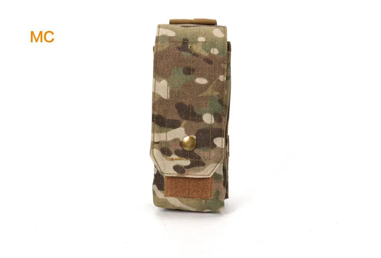 Riñonera táctica para exteriores, bolsa de almacenamiento de un solo enlace AK M4 de camuflaje de un solo enlace, bolsa colgante Molle, bolsa de accesorios, bolsa con clip práctica