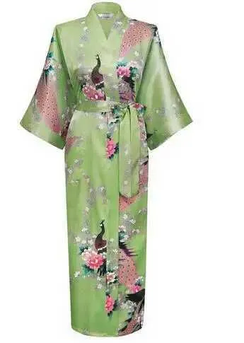 Enwi Sexy Pyjamas Seiden Kimono Robe Bademantel Frauen Satinrobe Seidenroben Nacht sexy Roben Nacht für Brautjungfer Sommer Plus Größen-XXXL 010412 2404101