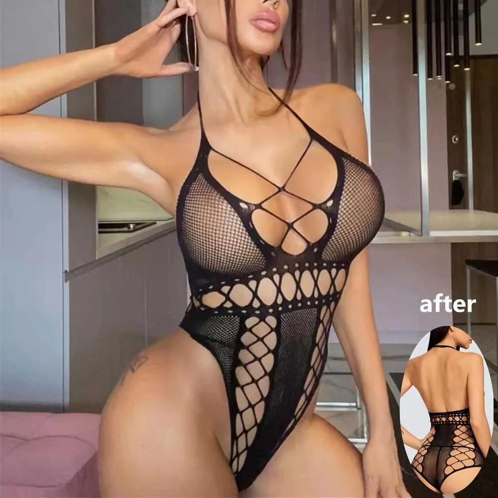 Opc9 sexy pyjama's porno sexy lingerie dames erotische bodystocking hete seksproduct kostuums zwart ondergoed zomer visnet intieme babydoll jurk 2404101