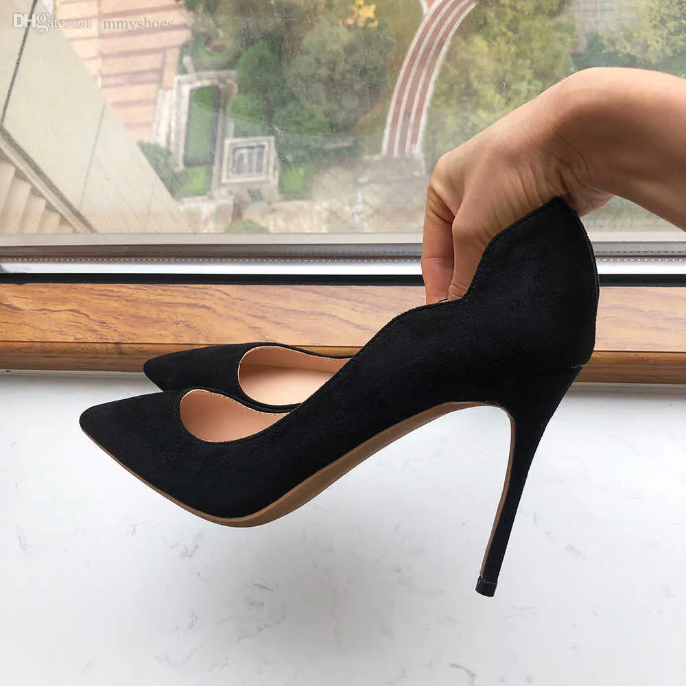 2024 Yeni Stil Tasarımcı Elbise Ayakkabı Ayakkabıları Tikicup Katı Kraliyet Mavi Kadınlar Kıvrım kesim sürü Koyun sivri topuklu 8cm 10cm 12cm zarif sahte süet Stiletto Sandalet