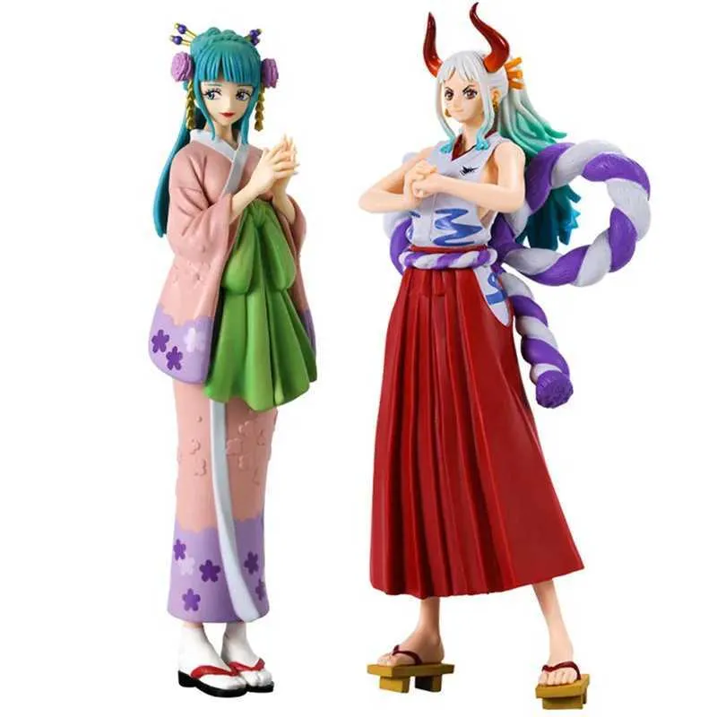 One Piece Figures: 19cm Yamato & Kozuki Hiyori Anime Manga