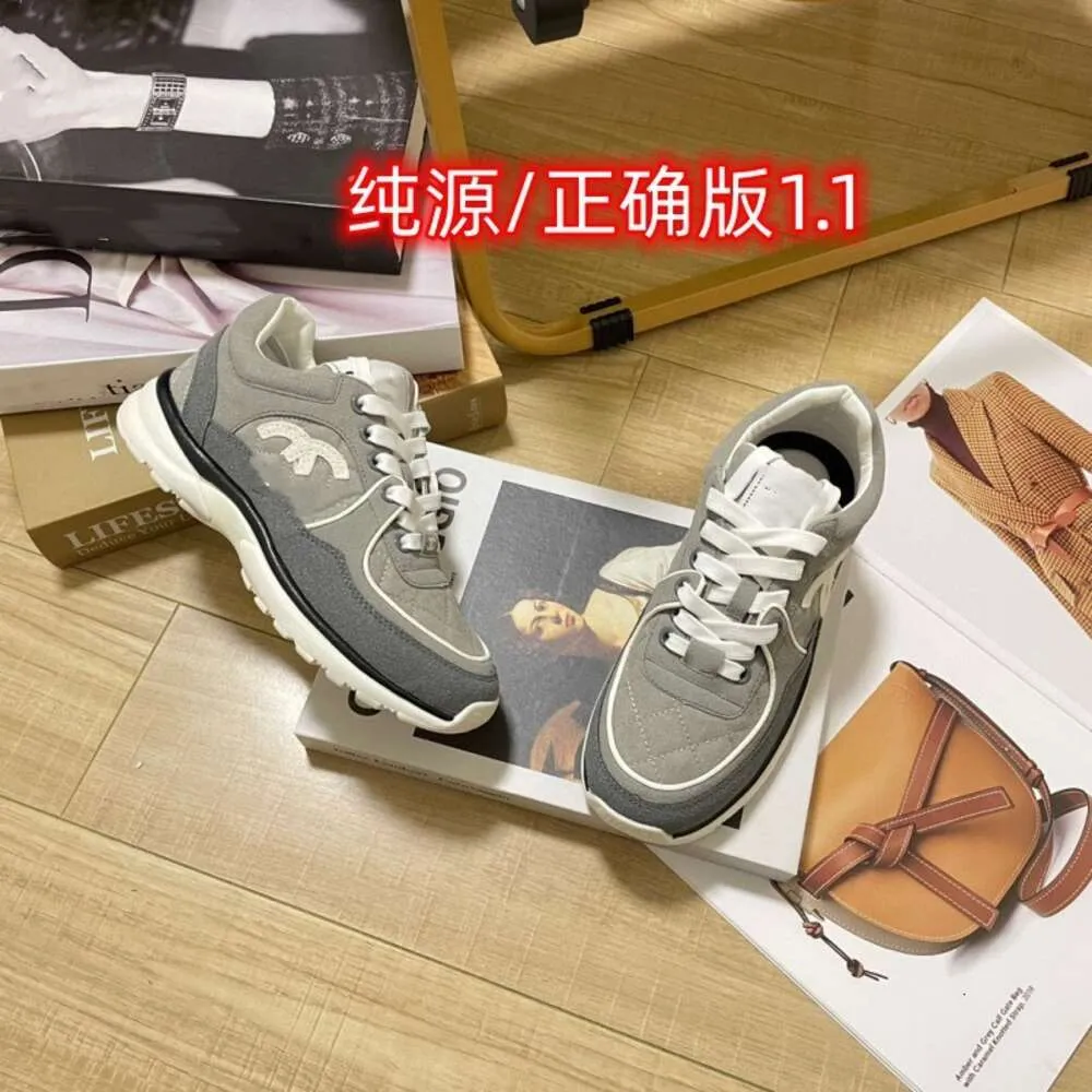 Xiaoxiangfeng – chaussures de sport et de loisirs pour femmes, semelle épaisse en cuir de vache, à la mode, maille colorée, chaussures de course pour papa, nouvelle collection 2023