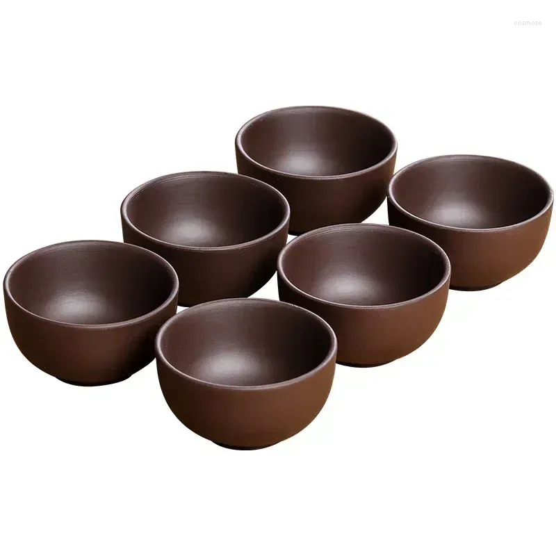 Teegeschirr-Sets, Tassen, Glasur, chinesische Fu-Keramik, 6-teiliges Tassen-Ofen, grobes Porzellan, großes Kung-Set, Keramik-Änderung