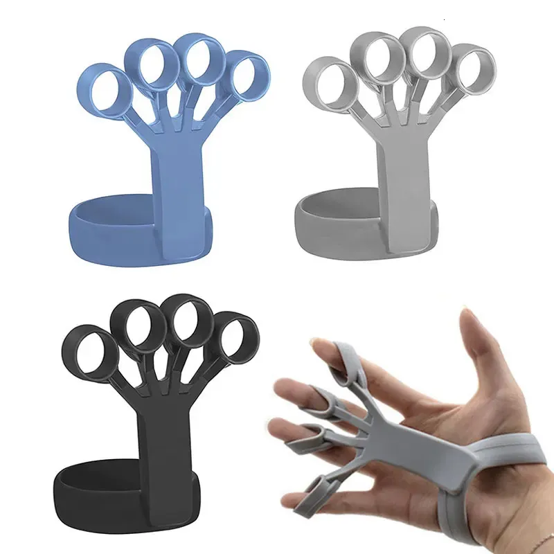 Silicone Finger Trainer Wrist Strength Exercise Hand Grip Expander Workout Gripper Rehabilitation Fitness 240401