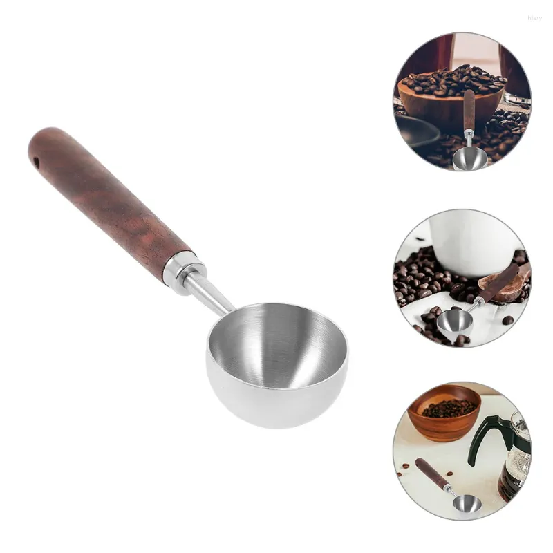 Scoops de café Spoon scellant tampon de tampon de tampon de cire fondant chic de mesure de mesure en bois portable