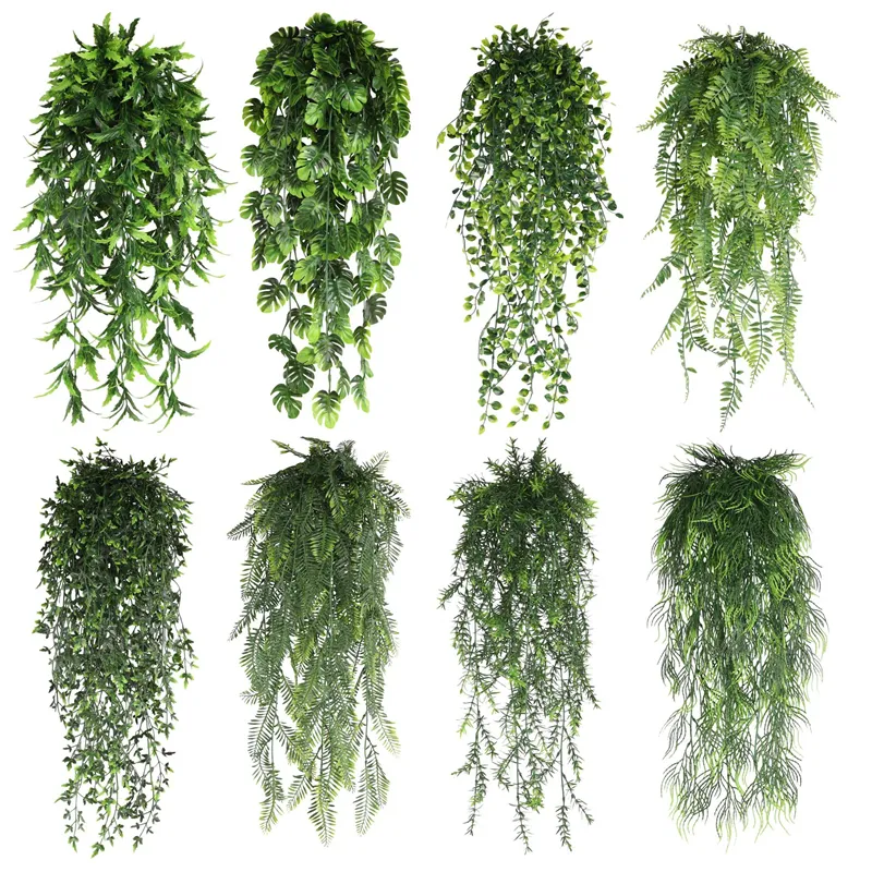 Plantes suspendues artificielles 80cm, fausse vigne de lierre pour mariage, mur de maison, chambre, Patio, intérieur et extérieur, étagère de maison, décor de bureau