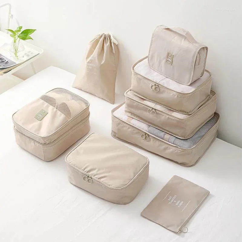 Depolama Çantaları Seyahat Protable Giyim Dağıtım Organizasyonu Çanta Su Geçirmez 6 PCS/7 PCS Bagaj Giysileri Sıralama Seti