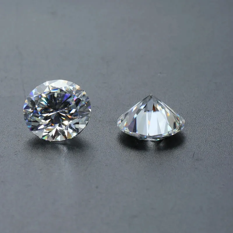 Moissanite Stone Loose Gemstone VVS1 Vivid Blue Color Round