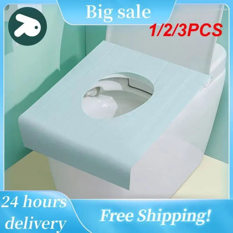 Toilet Seat Covers 1/2/3PCS Disposable Cover Safety For Travel Bathroom Portable Waterproof Accessory