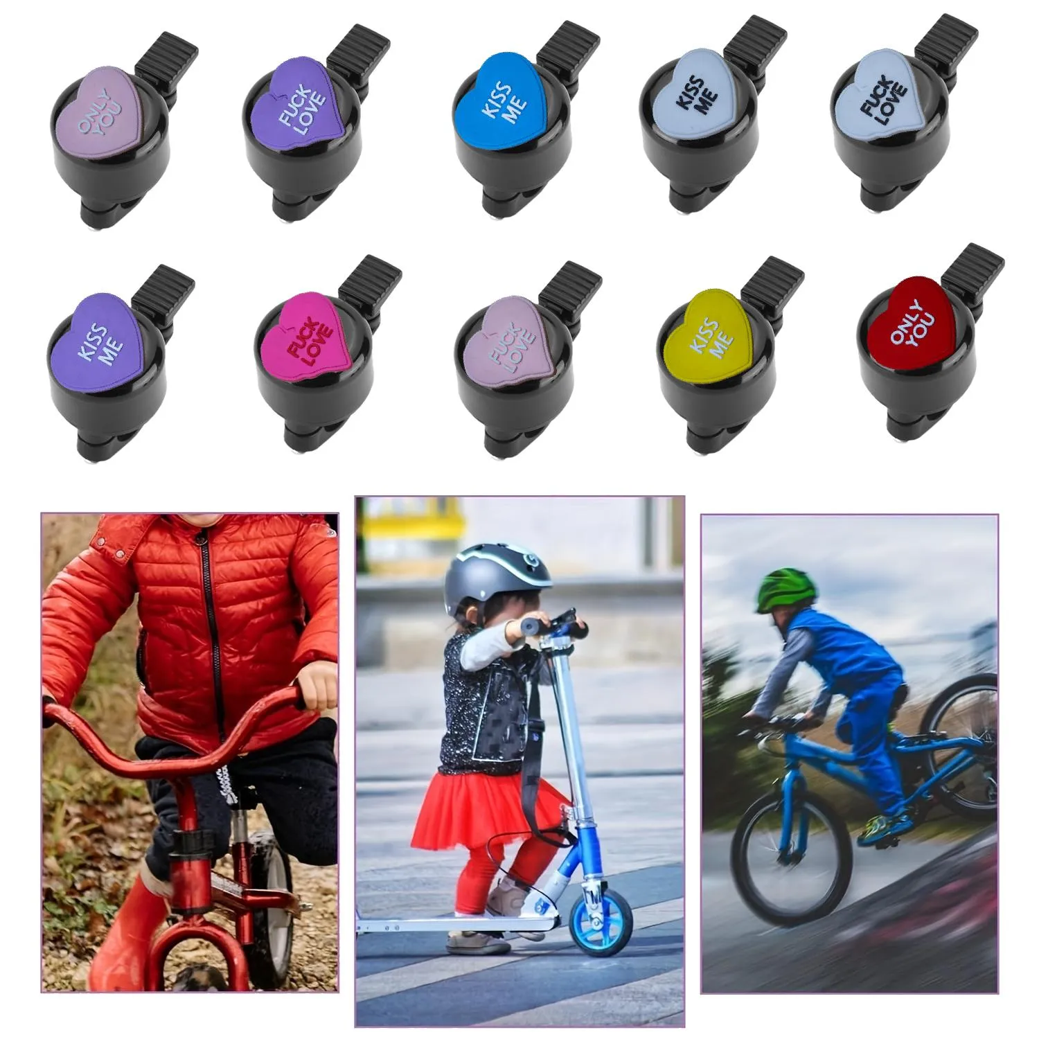 Other Auto Parts bike bell spotted loveloud crisp bicycle for boy girl kids adults aluminum premium